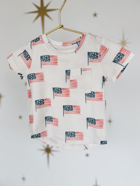 Bamboo Flag Pocket Tee