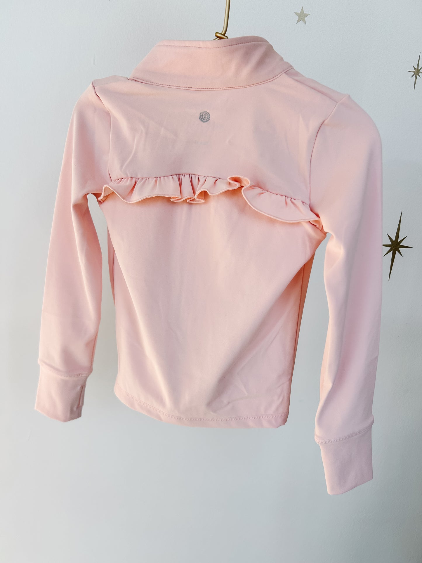 Active Ruffle Full Zip Jacket- Pink