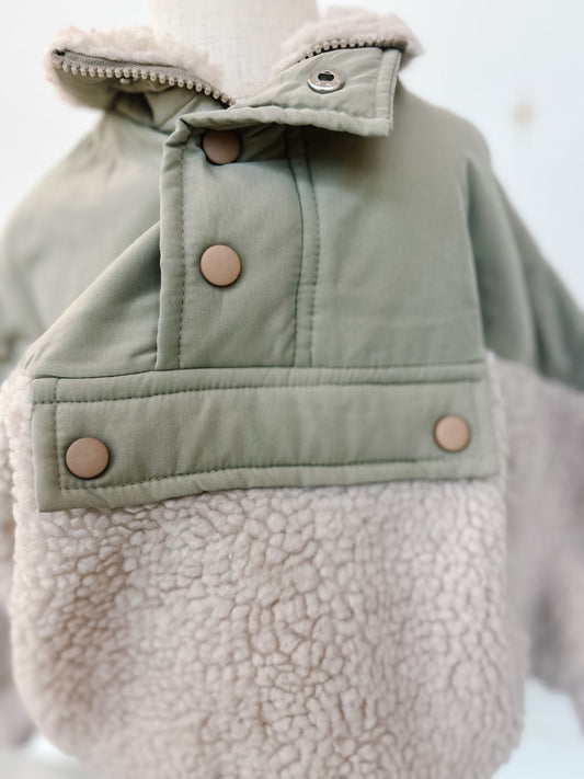 Sherpa Half Zip Pullover