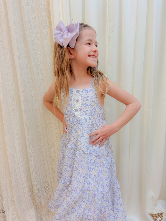 Spring Floral Ruffle Dress