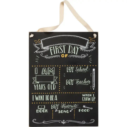 First Day of School Chalkboard
