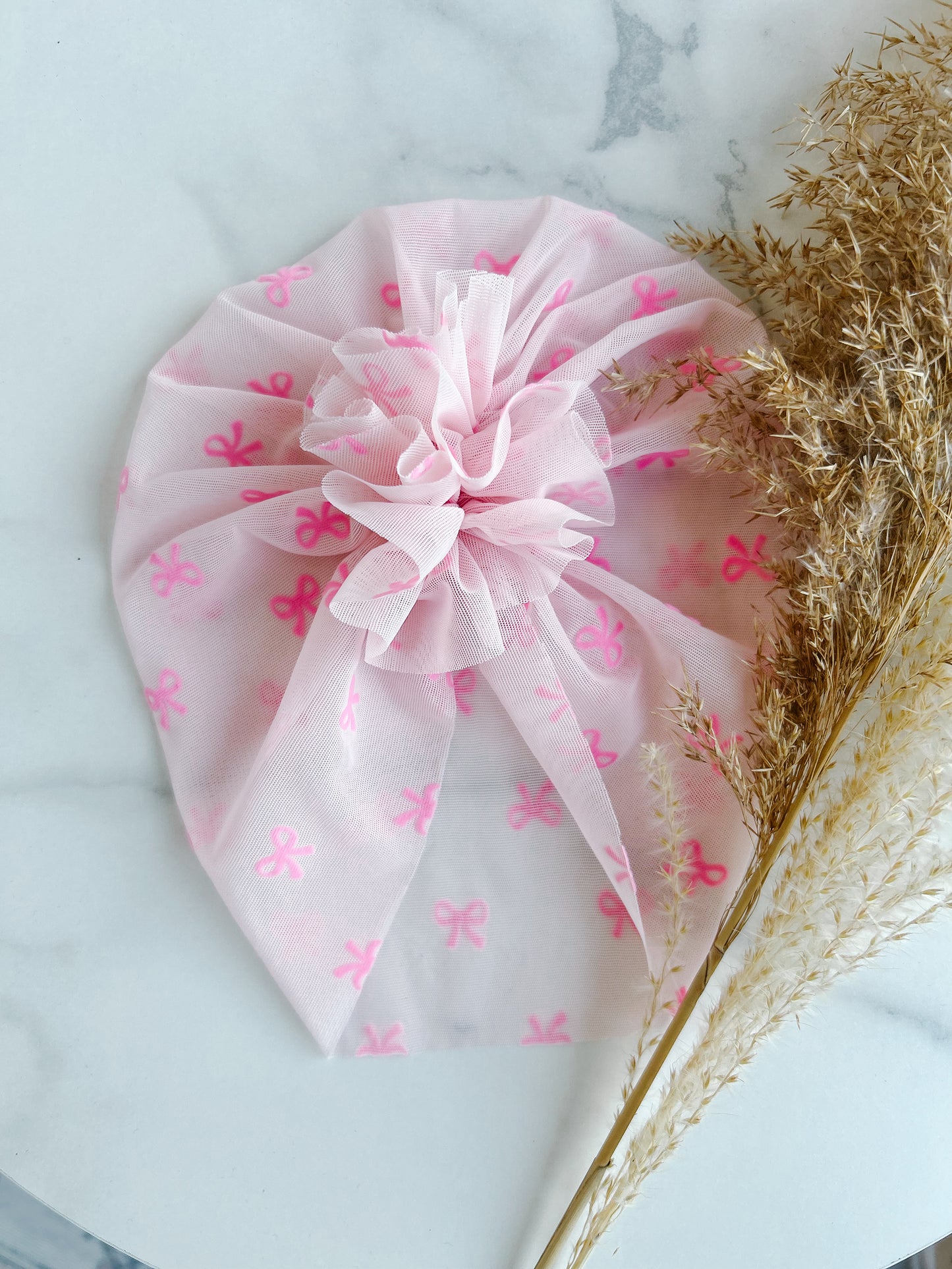 Mesh Coquette Bow Turban