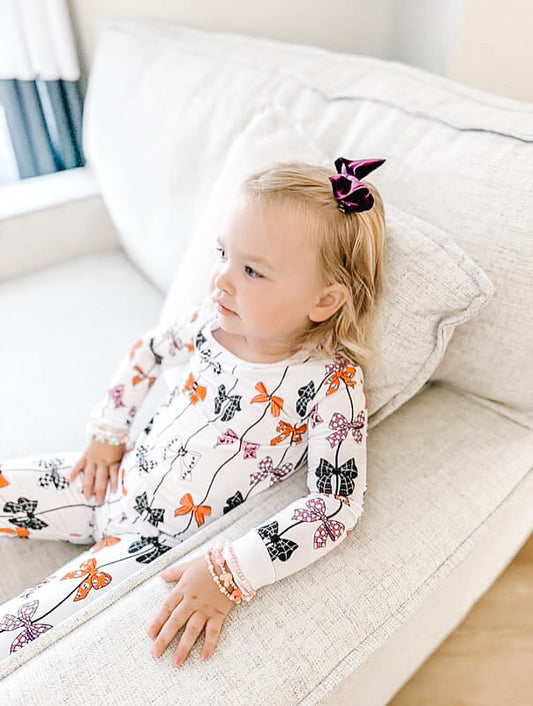 Spooky Bows Bamboo 2 Piece Set
