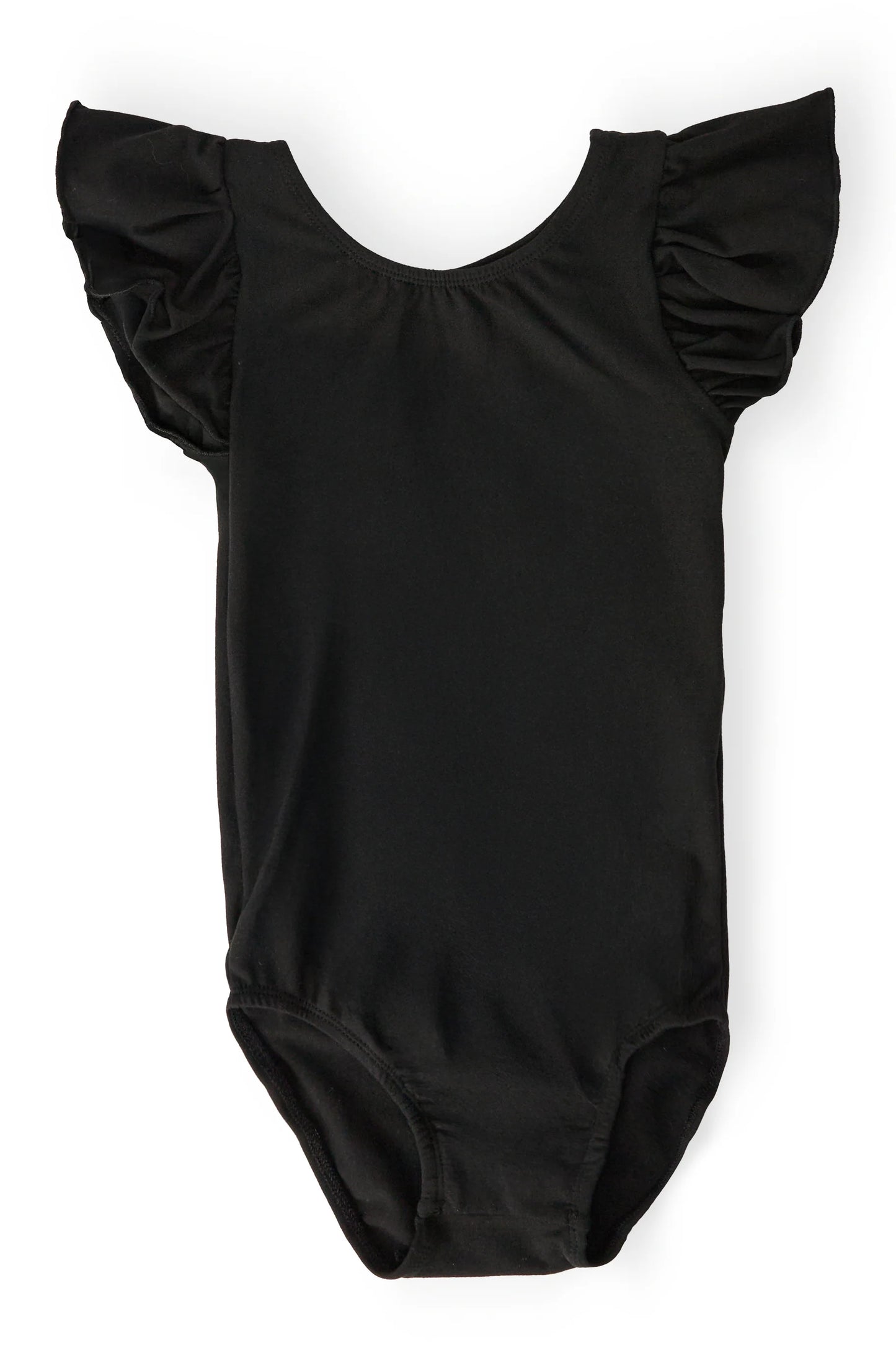 Black Flutter Sleeve Leo