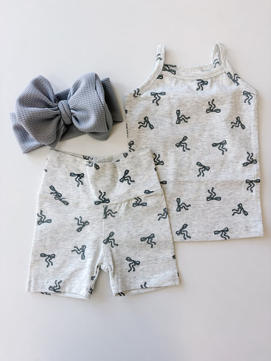 Bow Tank & Biker Short Set