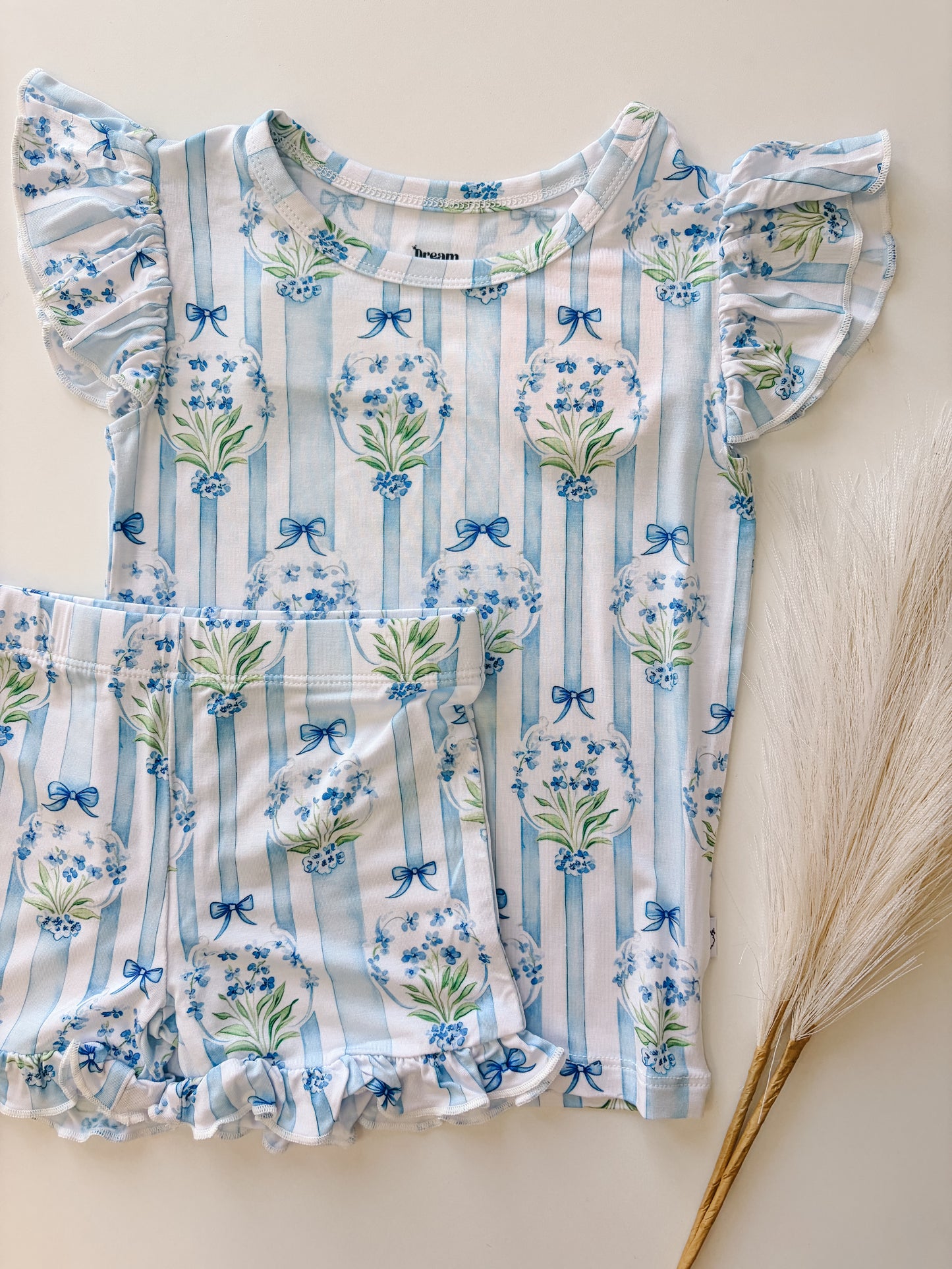 Heirloom Ruffle Bamboo Short Set