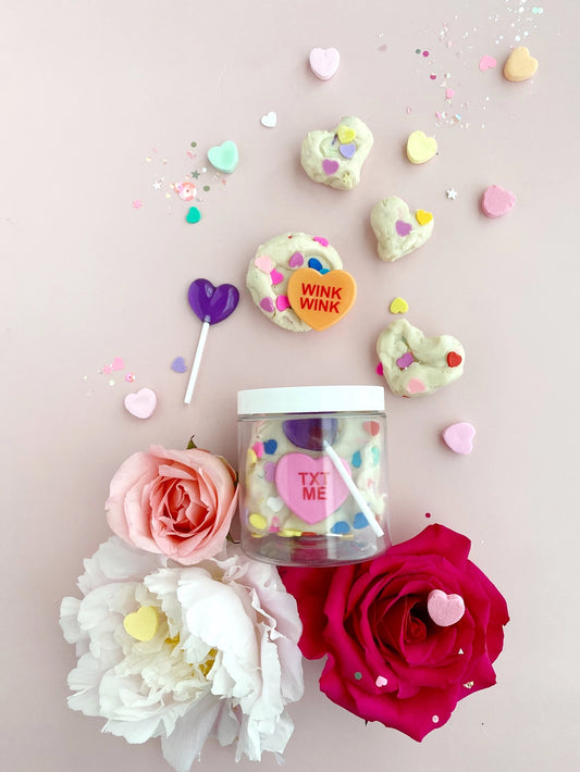 Valentine Candy Hearts Mini Dough