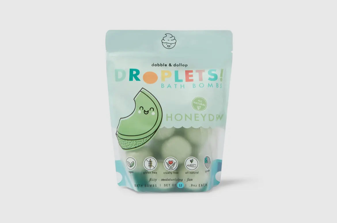 All Natural Mini Bath Bombs - HoneyDew Melon