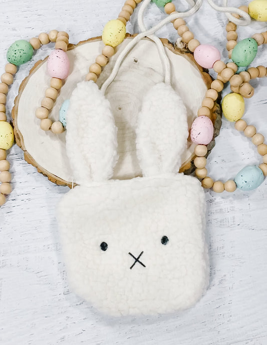 Sherpa Bunny Crossbody Purse