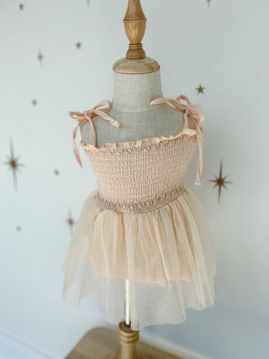 Tutu Romper - Champagne