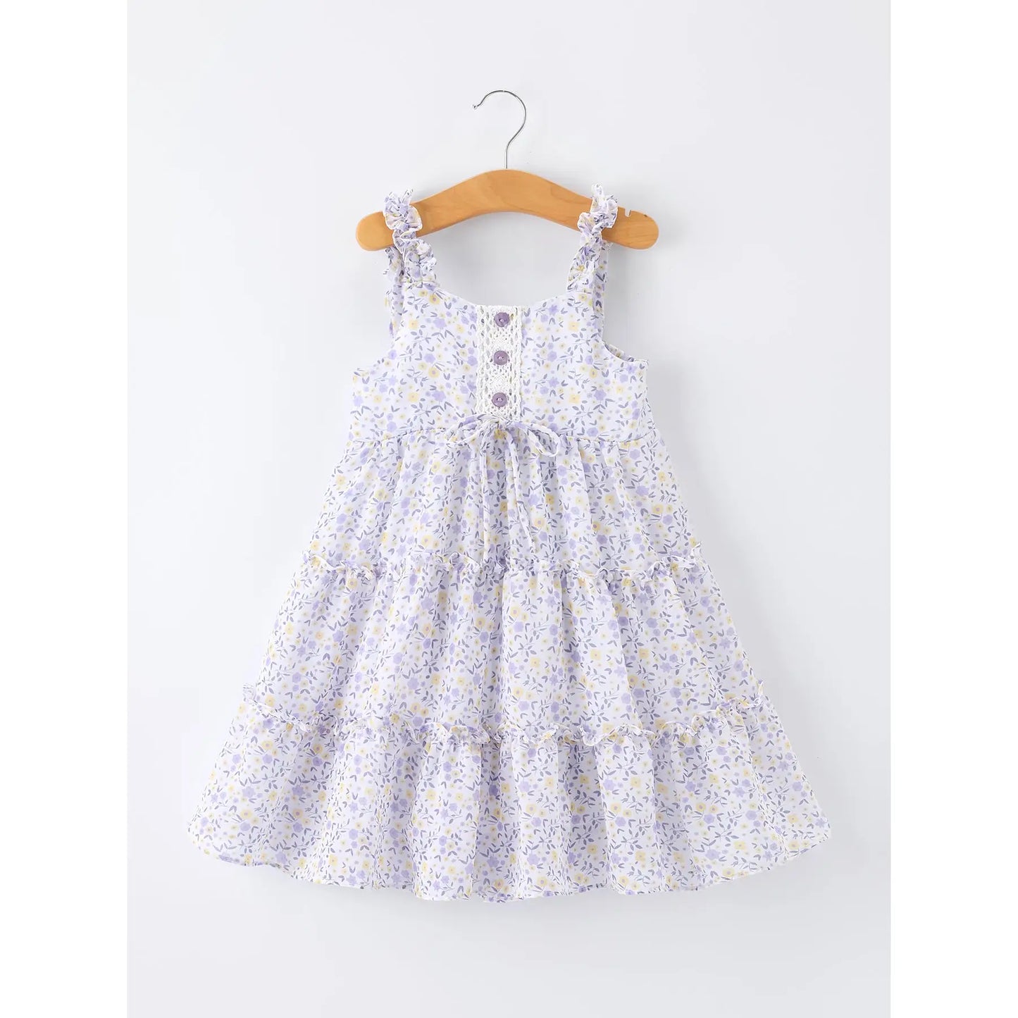 Spring Floral Ruffle Dress