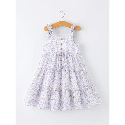 Spring Floral Ruffle Dress