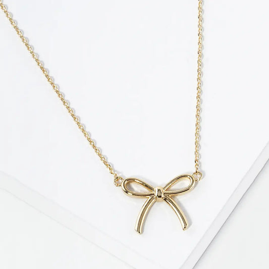 Bow Charm Necklace