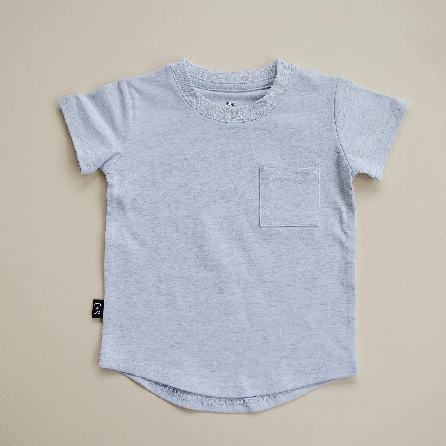 Grey Basic Tee - Olive & Scout