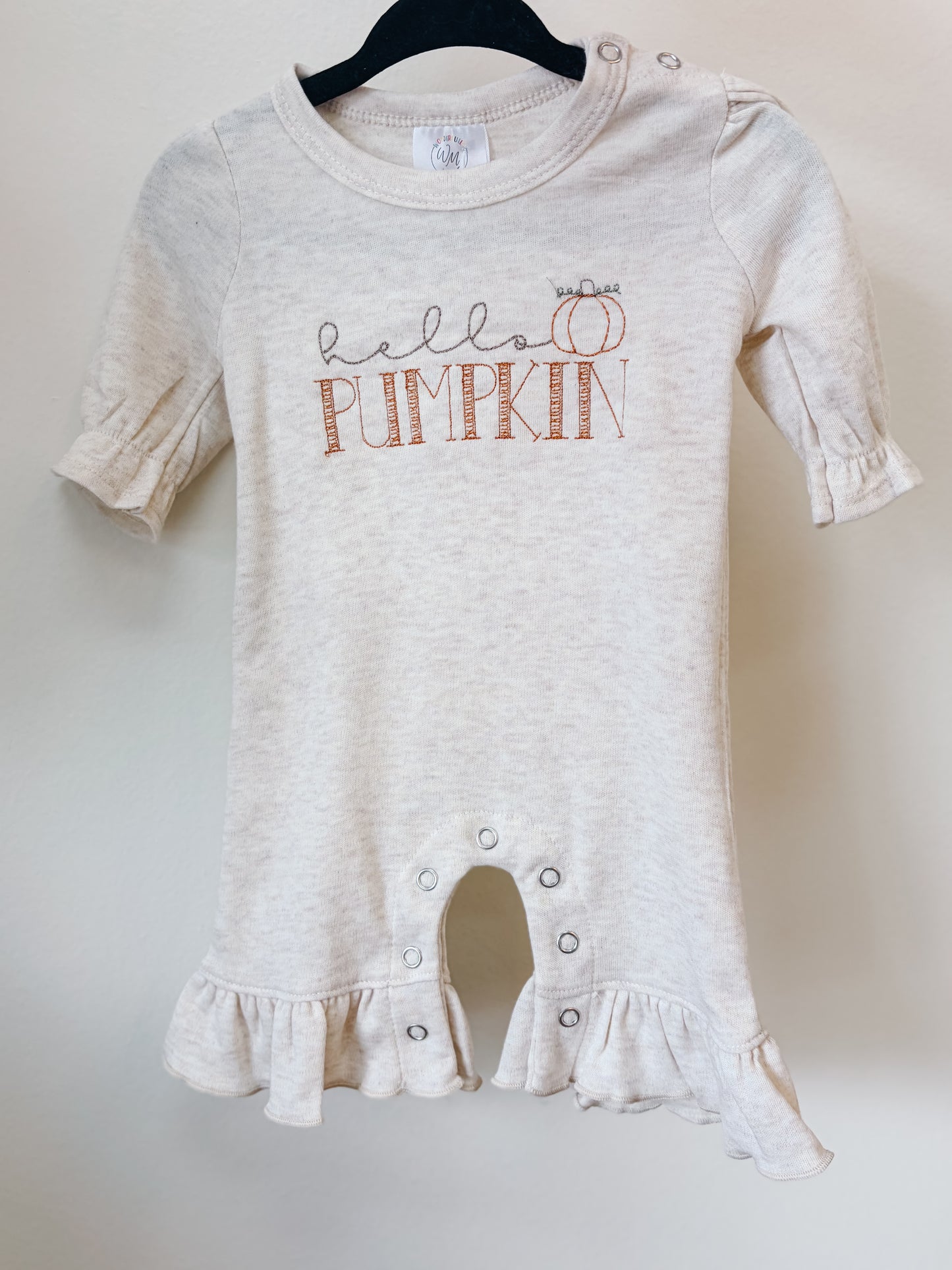 Hello Pumpkin Snap Romper