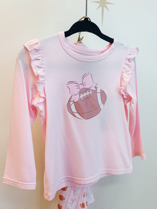 Football Ruffle Tee & Bells
