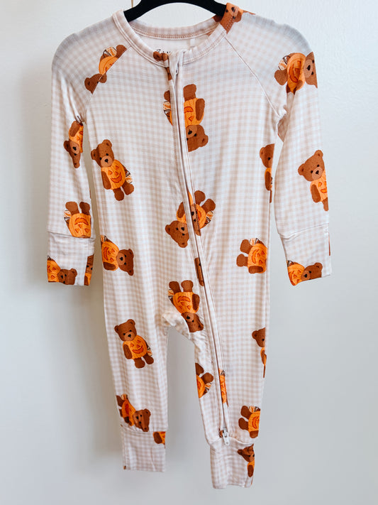 Little Boo Bear Zipper Romper