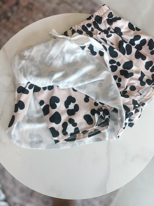 Athletic Leopard Butterfly Shorts