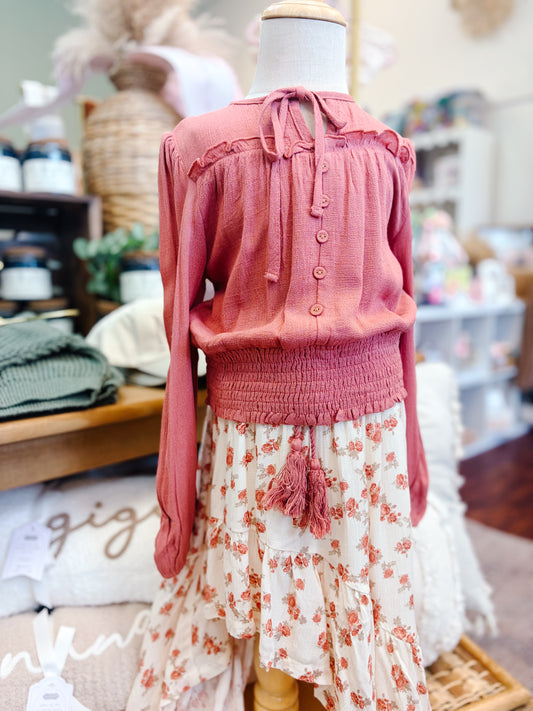 Peasant Blouson Top