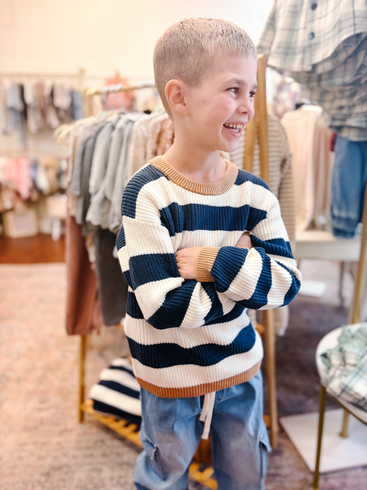 Striped Knit Sweater