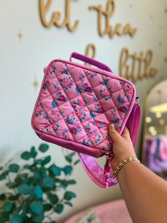 Floral Printed Quilted Lunchbox