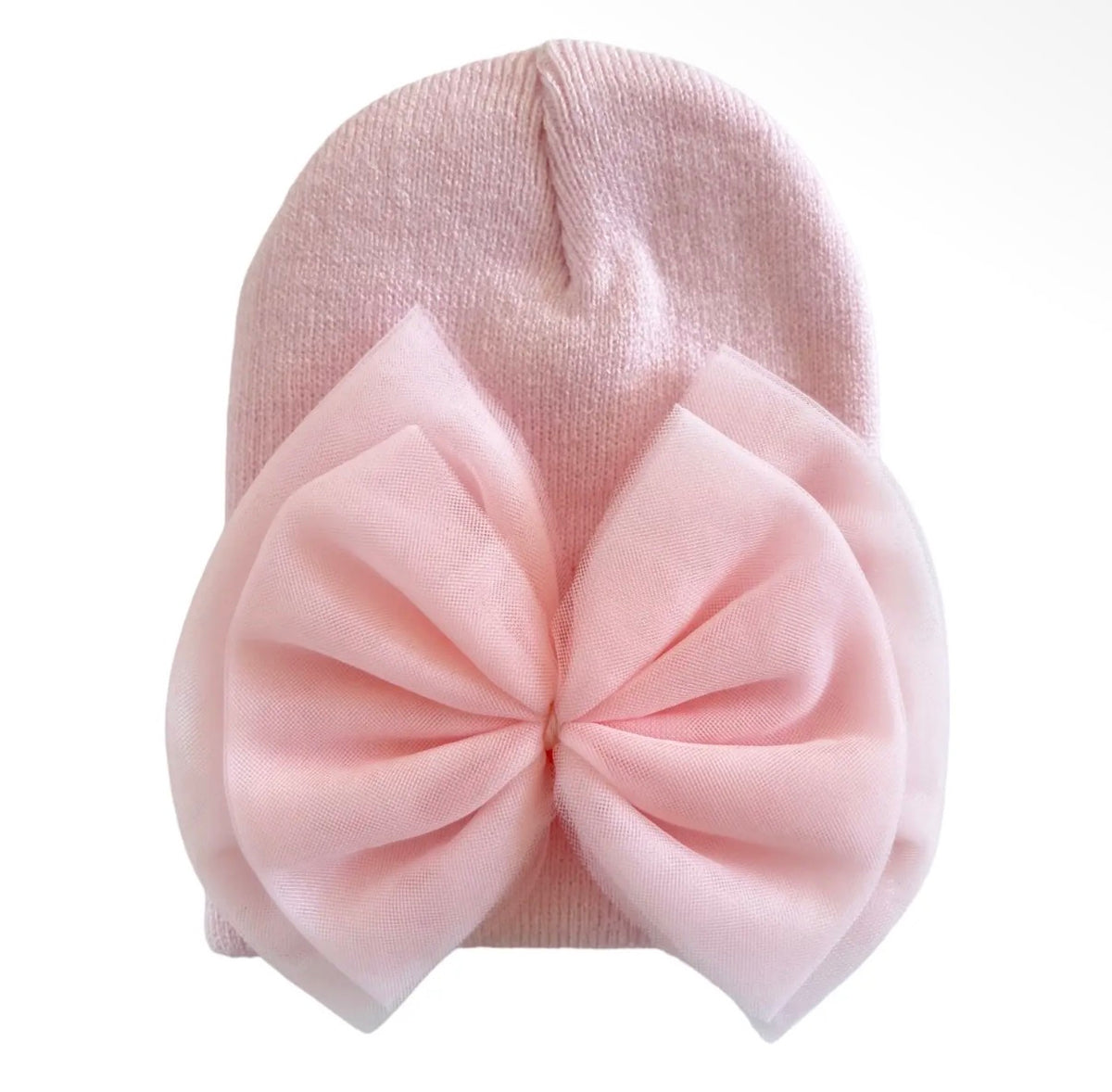 Baby's First Hat - Petal Pink Tulle Bow