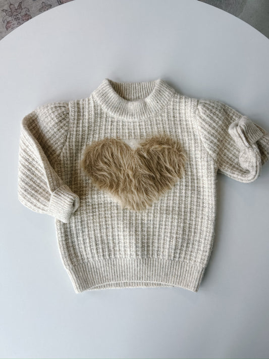Fuzzy Valentine's Knit Sweater - 2 Colors