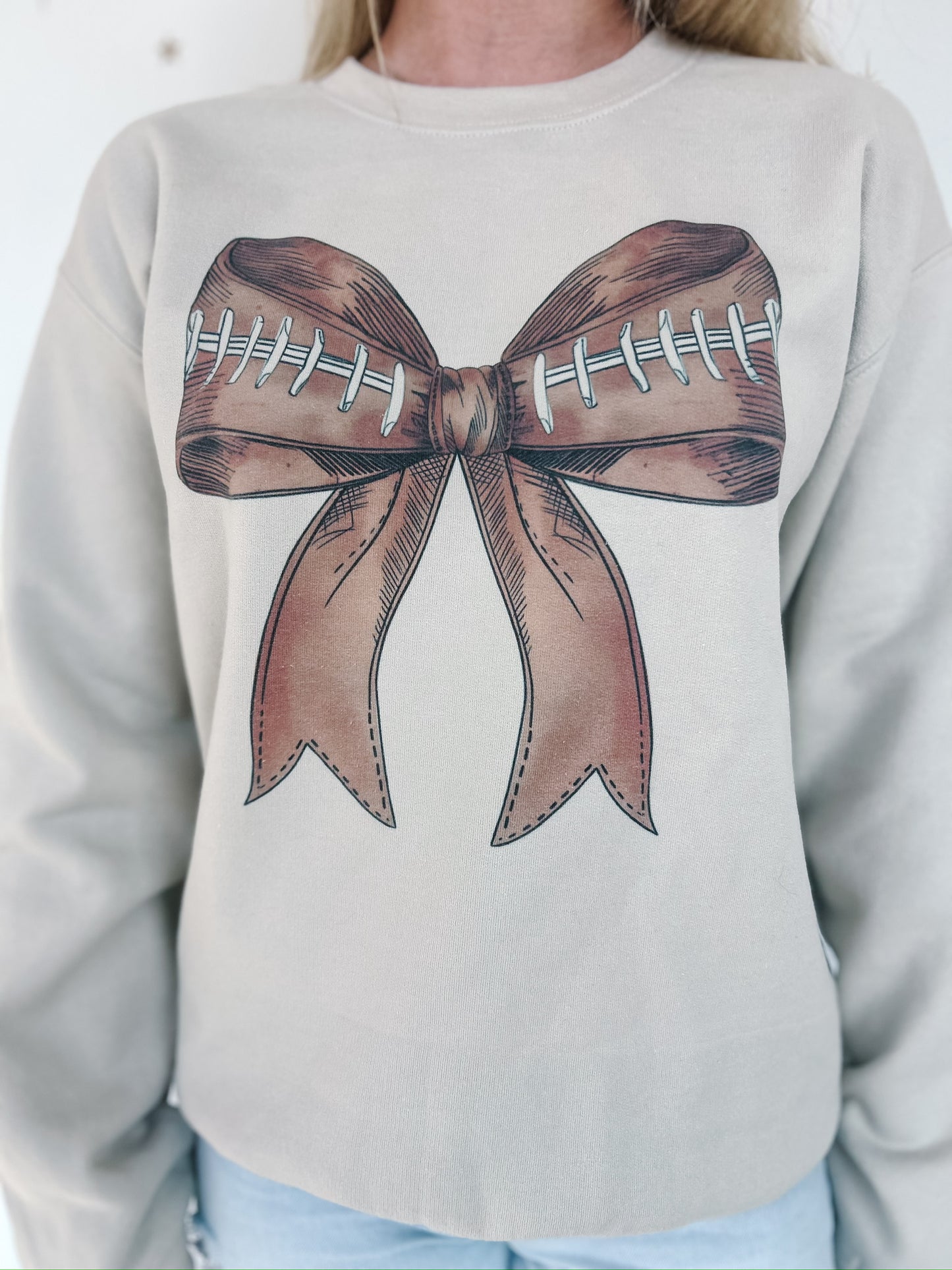 Coquette Football Crewneck