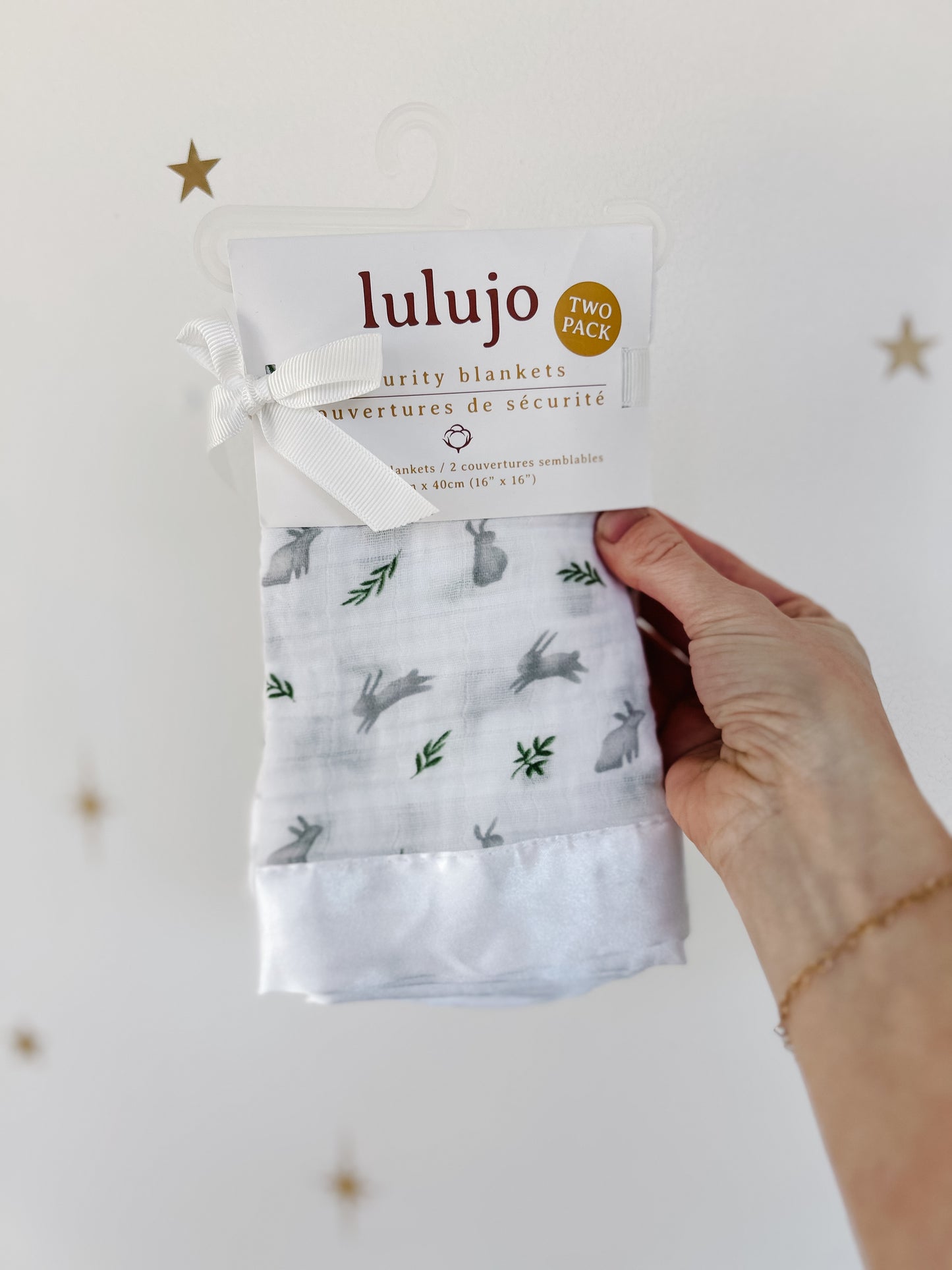 Lulujo Security Blankets - Bunnies 2 pack