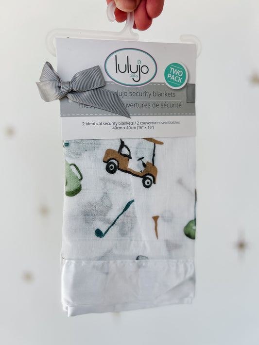 Lulujo Security Blankets - Golf 2 pack