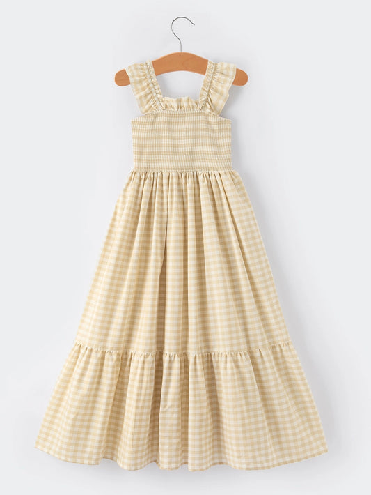 Gingham Smocked Dress