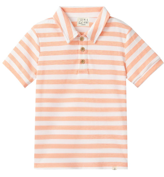 Orange Stripe Polo