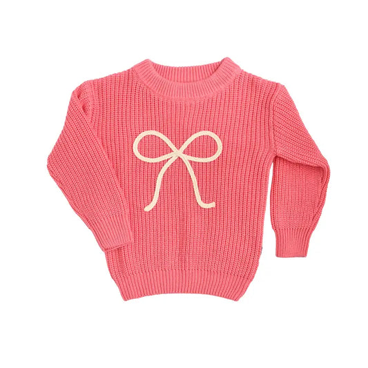 Pink Bow Sweater
