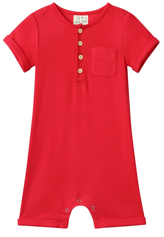 Camborne Romper in Red