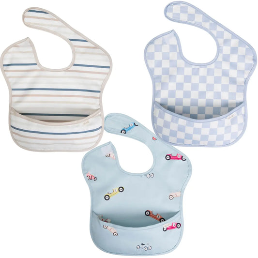 3 pc Smock Bib Set