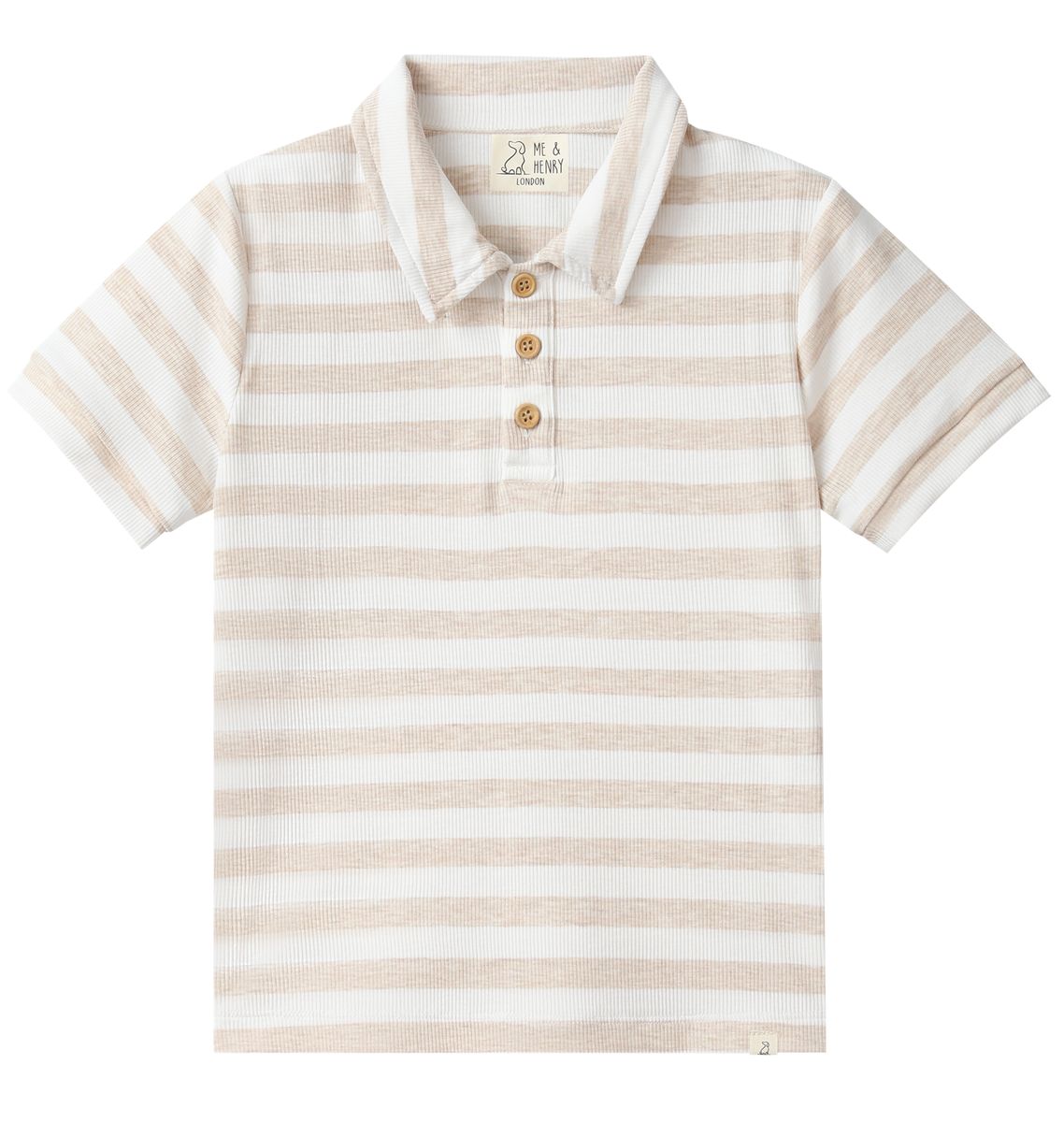 Tan Stripe Polo