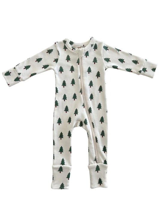 Christmas Tree 2 Way Zip Romper