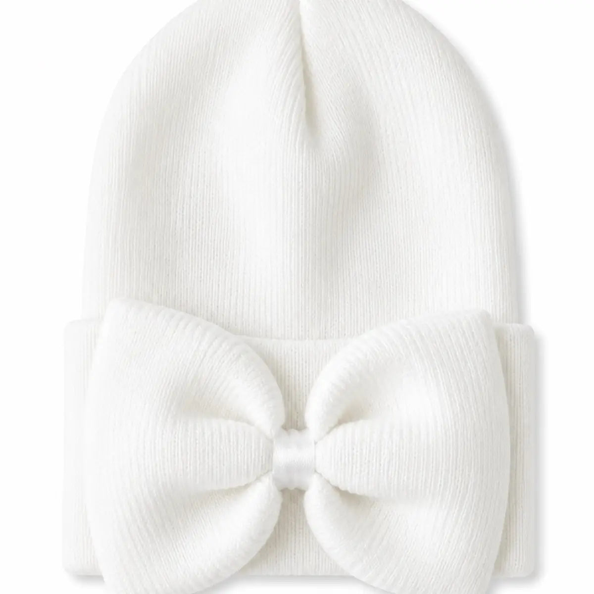 Baby's First Hat - Warm White Bow