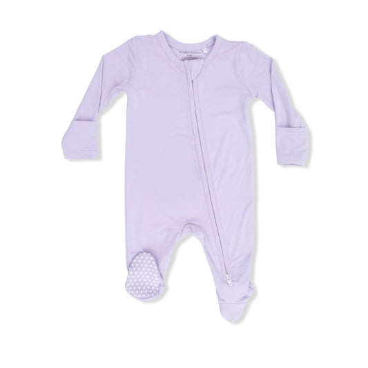 Solid Orchid Petal - 2 Way Zipper Footie