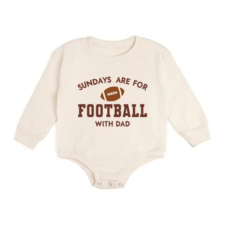 Sundays Are for Football Long Sleeve Onesie