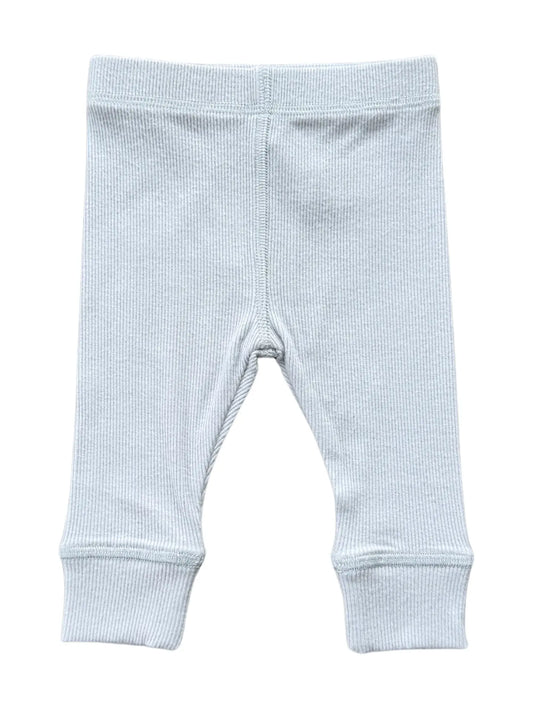 Ribbed Leggings in Gray Dawn
