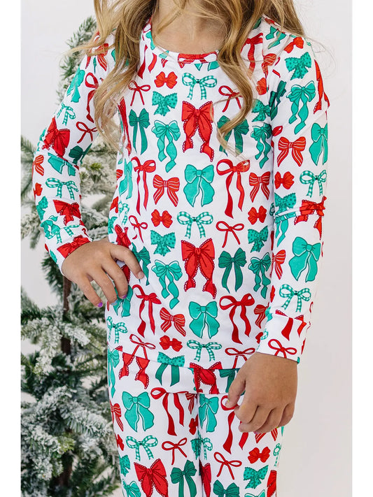 Merry Bows 2 Piece Bamboo Pajamas