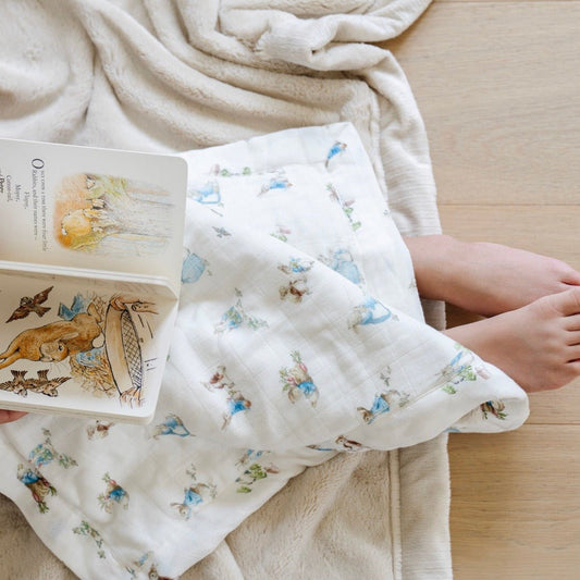 Peter Rabbit Bamboo/Rayon Muslin Blanket - Girls