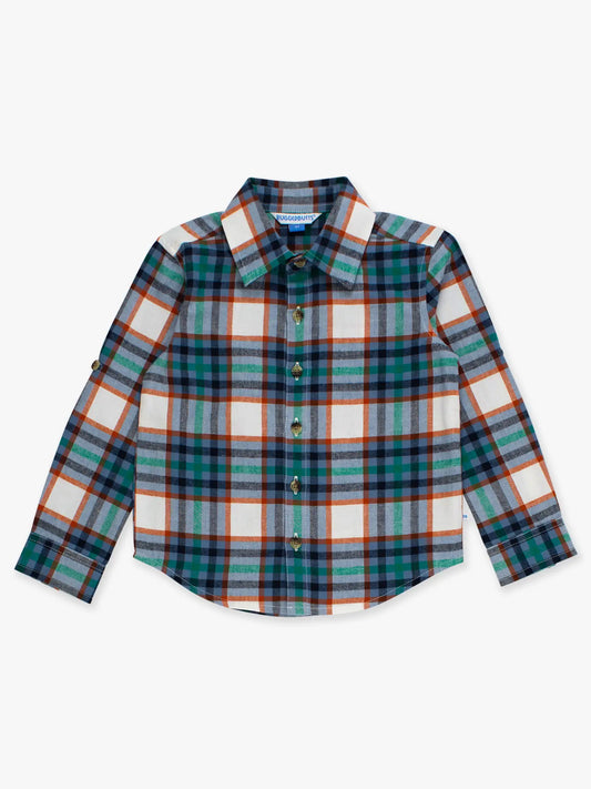 Plaid Long Sleeve Button Down
