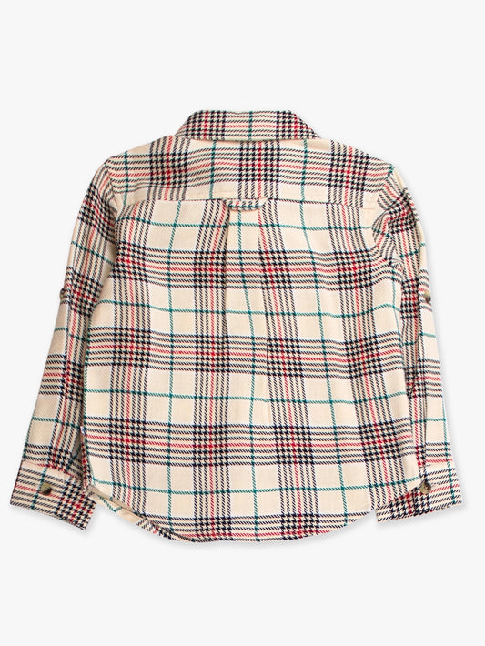 Plaid Long Sleeve Button Down Shirt
