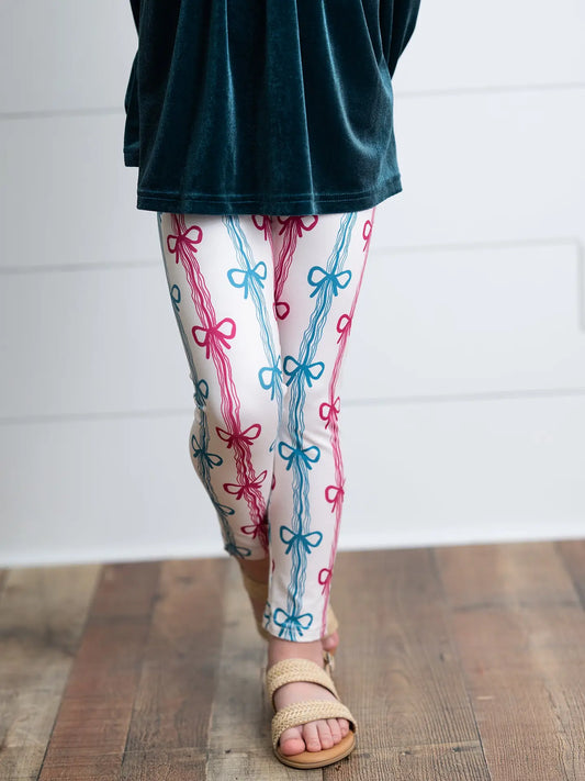 Teal Velvet Coquette Bow Set