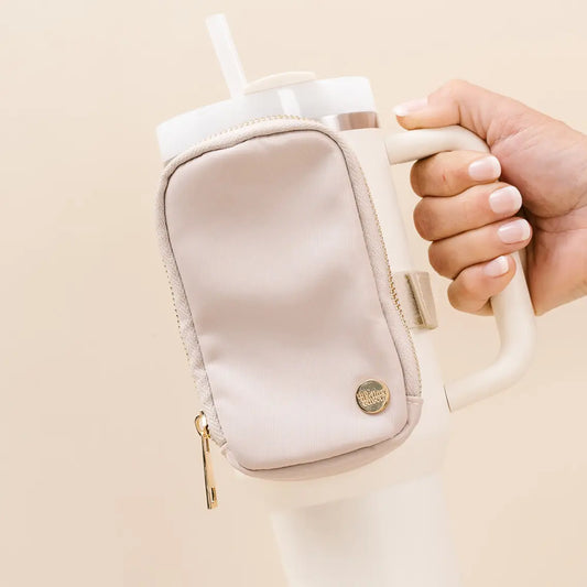 Tumbler Fanny Pack - Beige