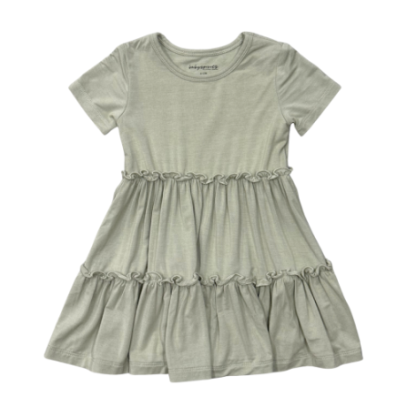 Short Sleeve Double Tiered Dress