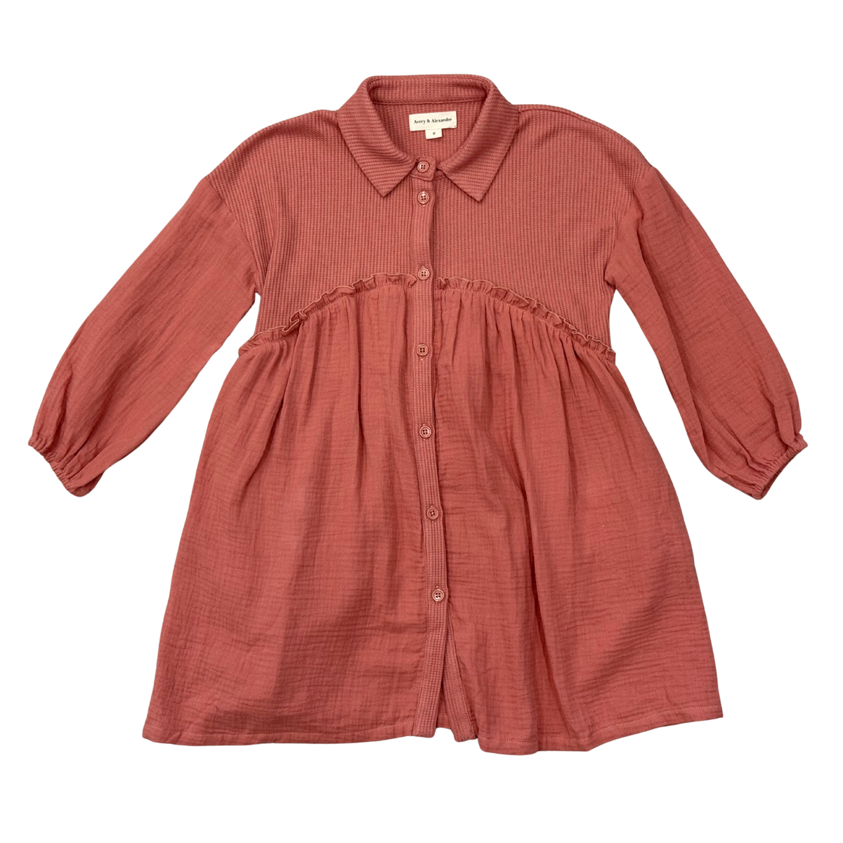 Button Front Gauze Dress
