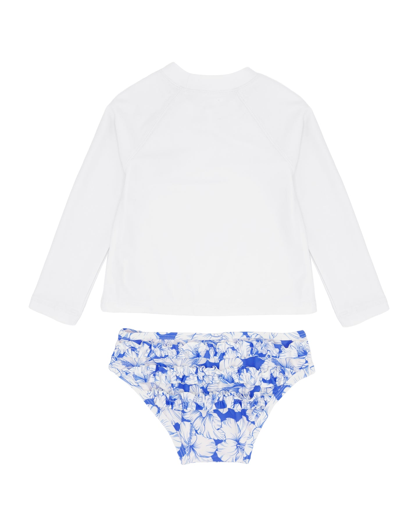 Marina Blue Ruffle Rashguard Set